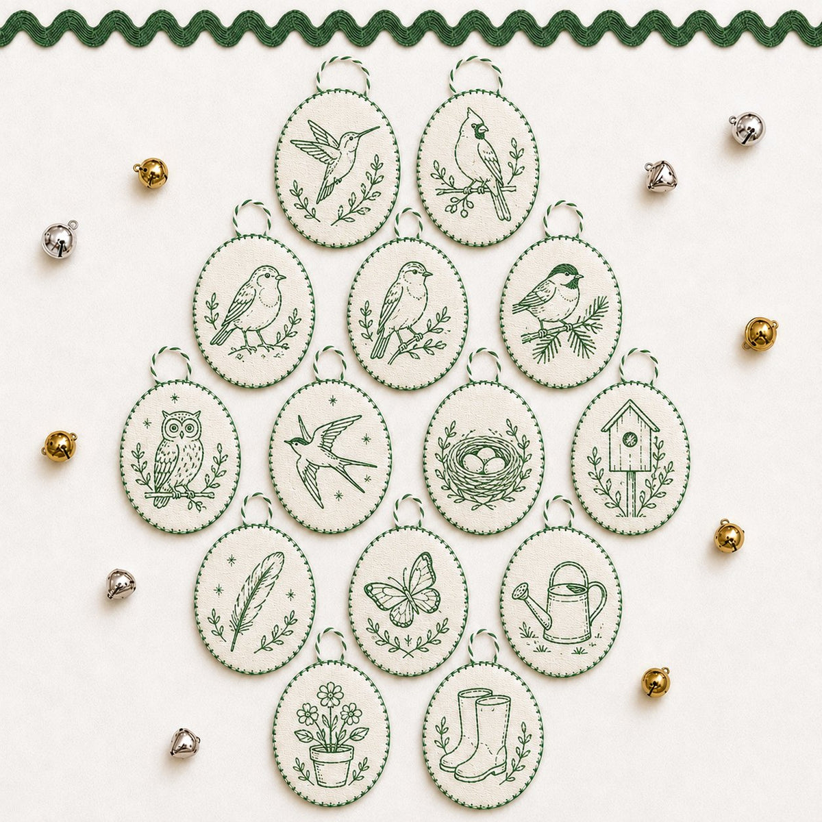 ⏳ Last Day 49% OFF – 🧵Beginner-Friendly DIY Heirloom Oval Embroidery Ornament Kit Collection | Complete Kit with All Tools & Step-by-Step Guide Included 💕