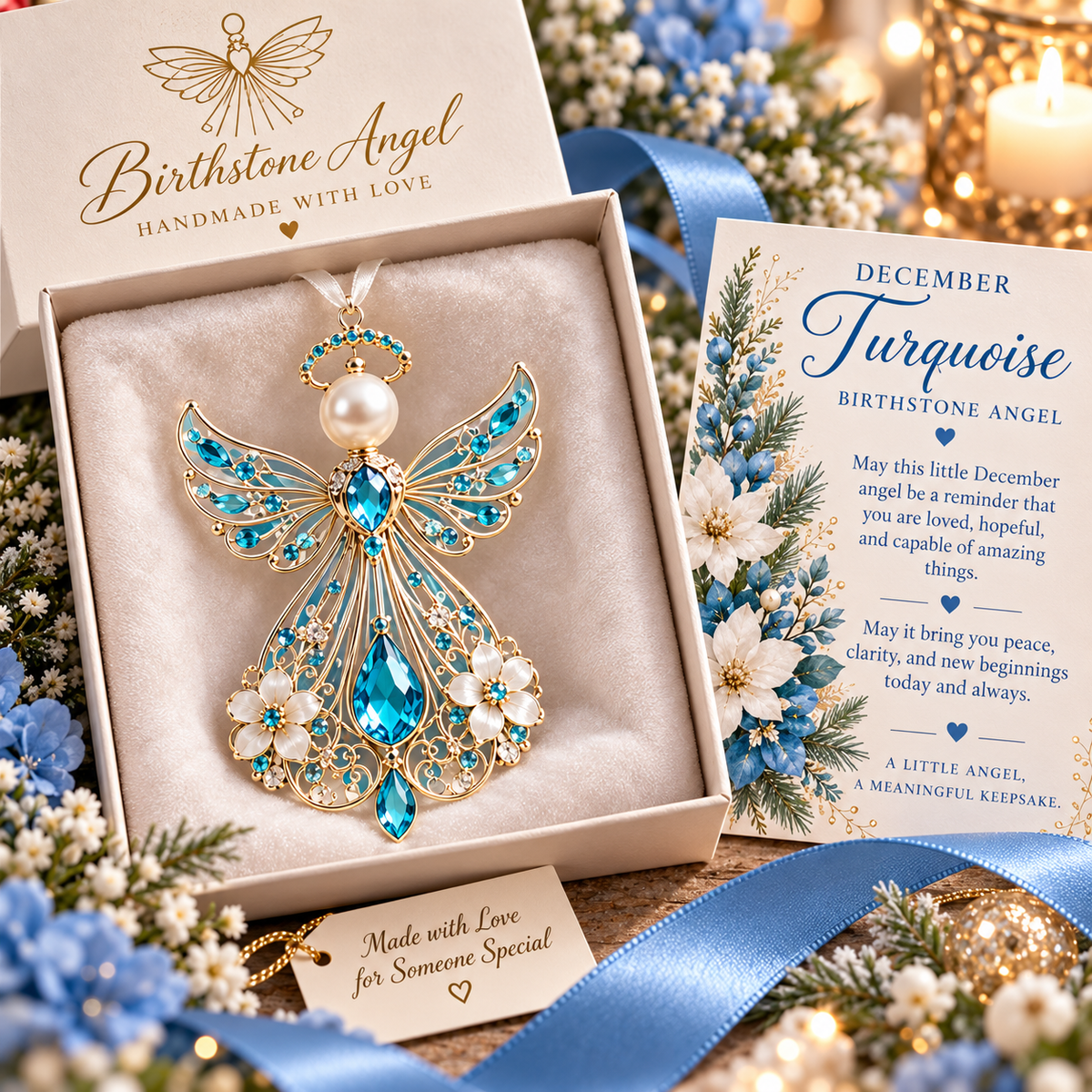 ✨👼  Birth Month Guardian Angel – A Meaningful Keepsake Chosen Just for You