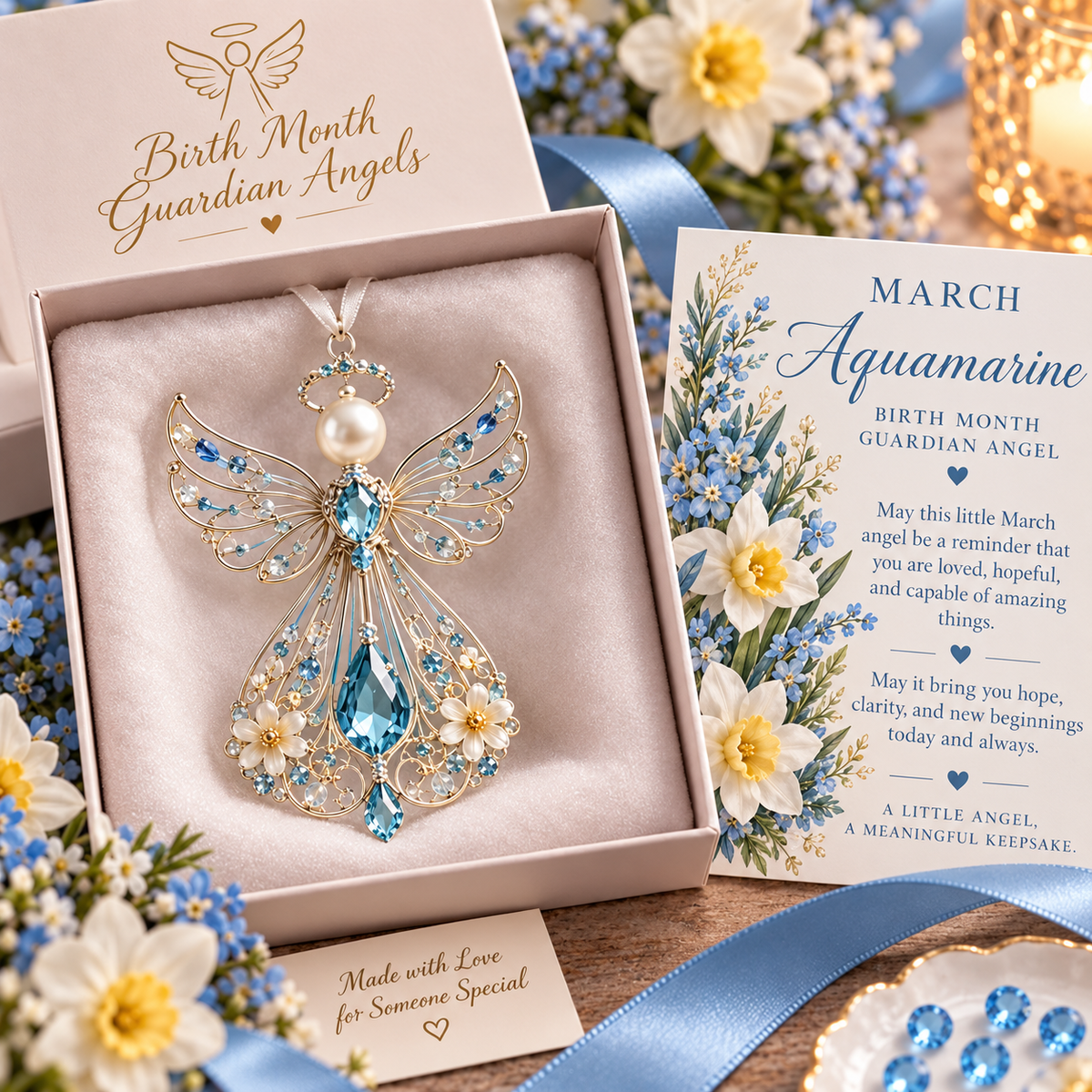 ✨👼  Birth Month Guardian Angel – A Meaningful Keepsake Chosen Just for You