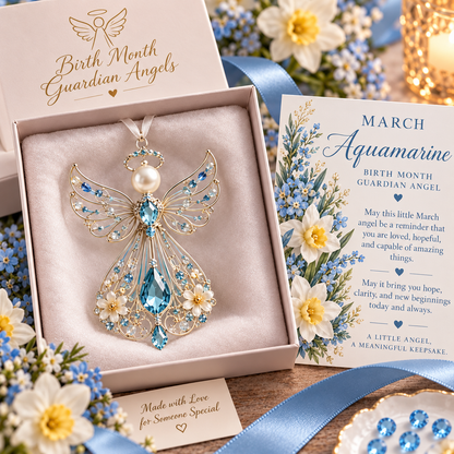 ✨👼  Birth Month Guardian Angel – A Meaningful Keepsake Chosen Just for You