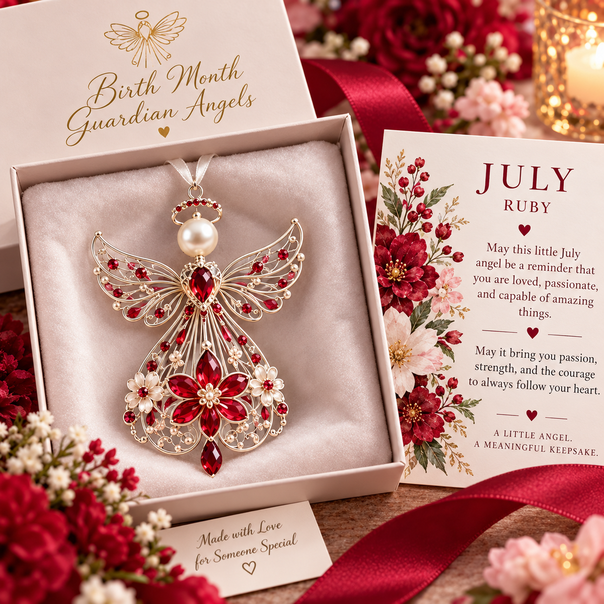 ✨👼  Birth Month Guardian Angel – A Meaningful Keepsake Chosen Just for You