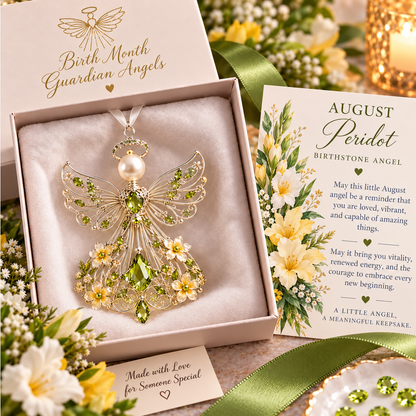 ✨👼  Birth Month Guardian Angel – A Meaningful Keepsake Chosen Just for You