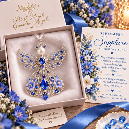 ✨👼  Birth Month Guardian Angel – A Meaningful Keepsake Chosen Just for You