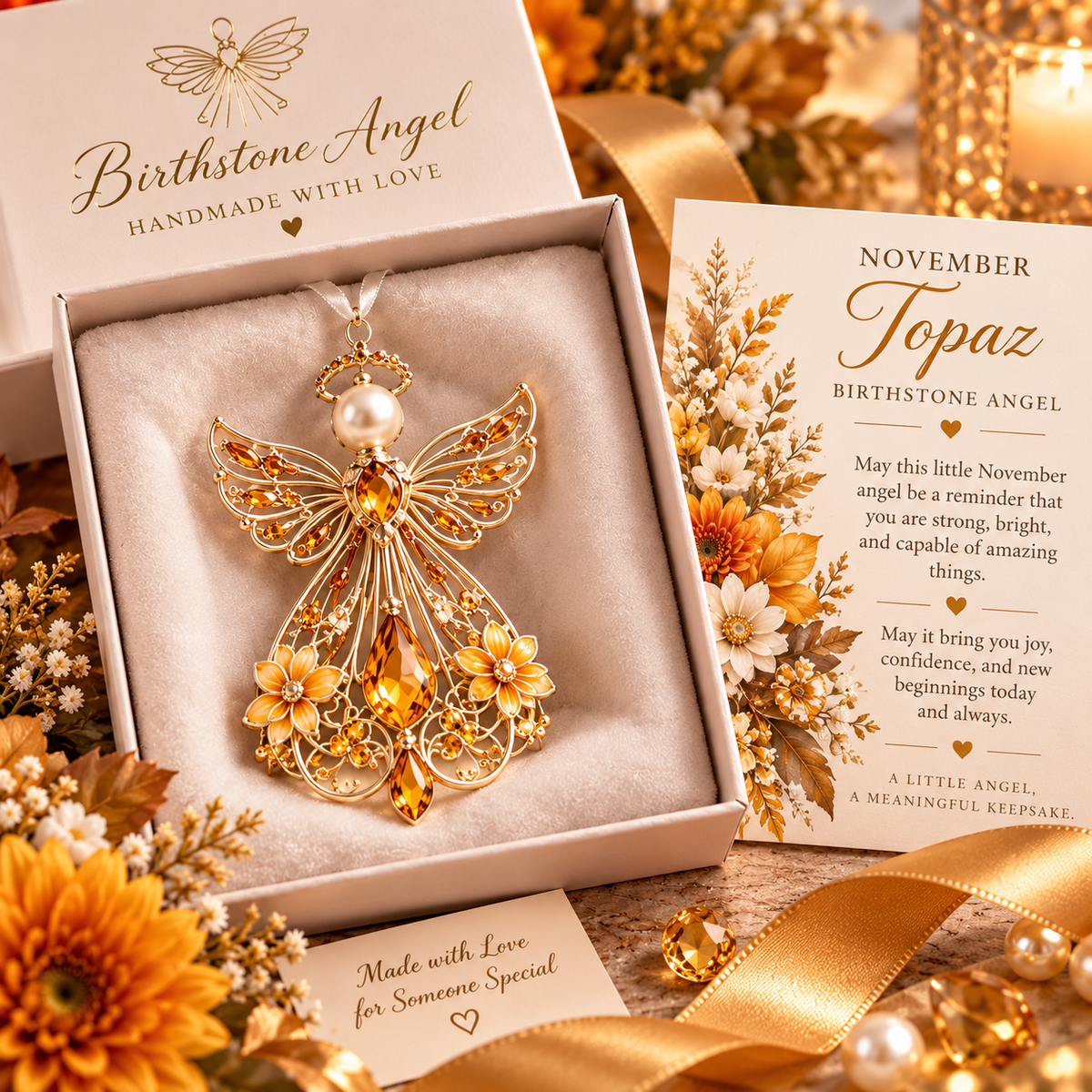 ✨👼  Birth Month Guardian Angel – A Meaningful Keepsake Chosen Just for You