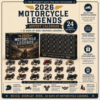 2026 Motorcycle Legends Advent Calendar – 24 Mini Motorcycles for Every Rider & Collector